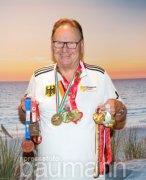 Leichtathletik, der Leber-transplantierte Sportler Peter Rode