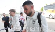 Fu&szlig;ball Abflug VfB Stuttgart zum DFB Pokal Finale